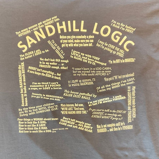 Nebraska Sandhill Logic Tee | Blue Grey