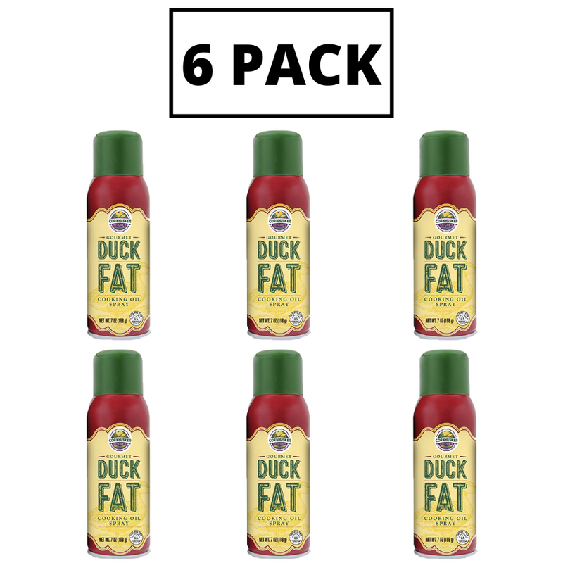 Duck Fat Spray | Healthy Cooking Spray | Non-Stick Cooking, Baking Butter Spray | Grill Oil Spray | All Natural| Gluten Free| GMO Free | Great For All Types of Cooking | Pack of 6 | Shipping Included
