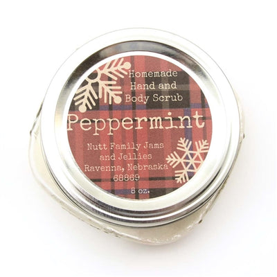 Peppermint Hand & Body Scrub 8 oz By Nutt Family Jams & Jellies