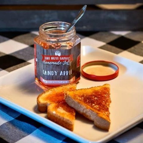 Candy Apple Jelly | 9 oz. Jar | Delicious Combination of Apples and Cinnamon | Made with Fresh Ingredients | Nebraska Jelly | Perfect on Toast, Biscuits, or Sandwiches | Fruit Spread | Locally Grown and Picked Fruit | Fresh Jelly