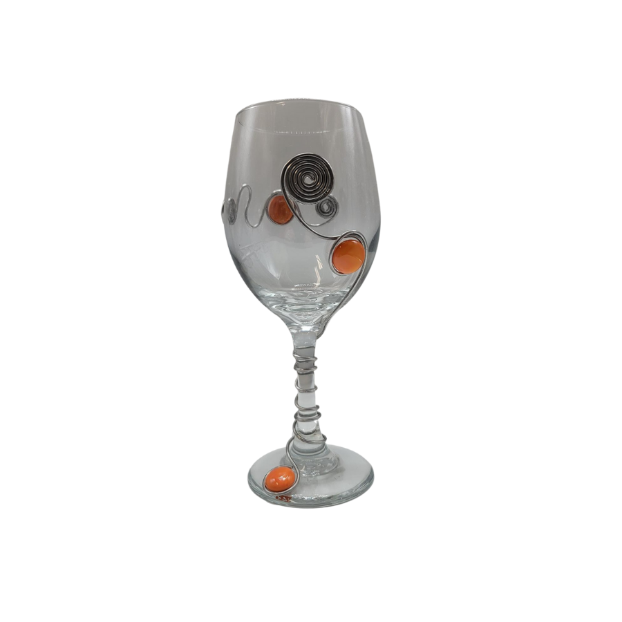 Embellished Wine Glass