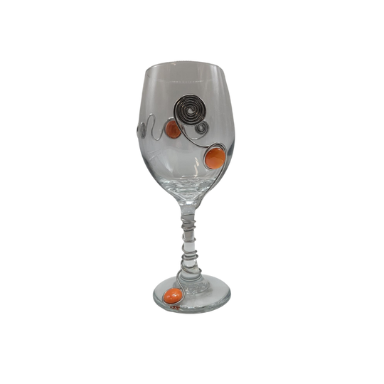 Embellished Wine Glass