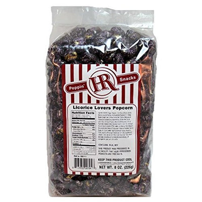 Licorice Lovers Popcorn | Made in Small Batches | Party Popcorn | Black Licorice Popcorn | Full of Flavor | Perfect for Licorice Lovers | Ready to Eat | Popped Popcorn Snack