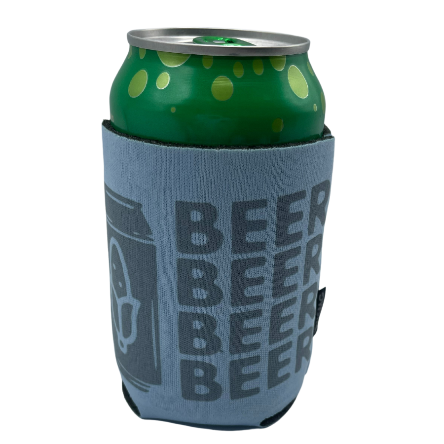 Printed Can Koozie | Beer Beer Beer Inspired Design | Corn Feature | Multiple Color Options | Collapsible Foam Can Cooler