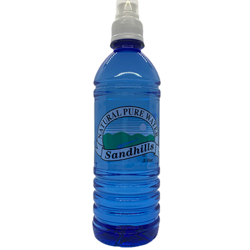 1/2 Liter Bottled Water | Sandhills Natural Water | Straight from the Ogallala Aquifer | Pure, Clean Water | Perfect Hydration | No Reverse Osmosis | Smart Beverage Alternative | No Calories | No Sweeteners | Case of 24 | Shipping Included