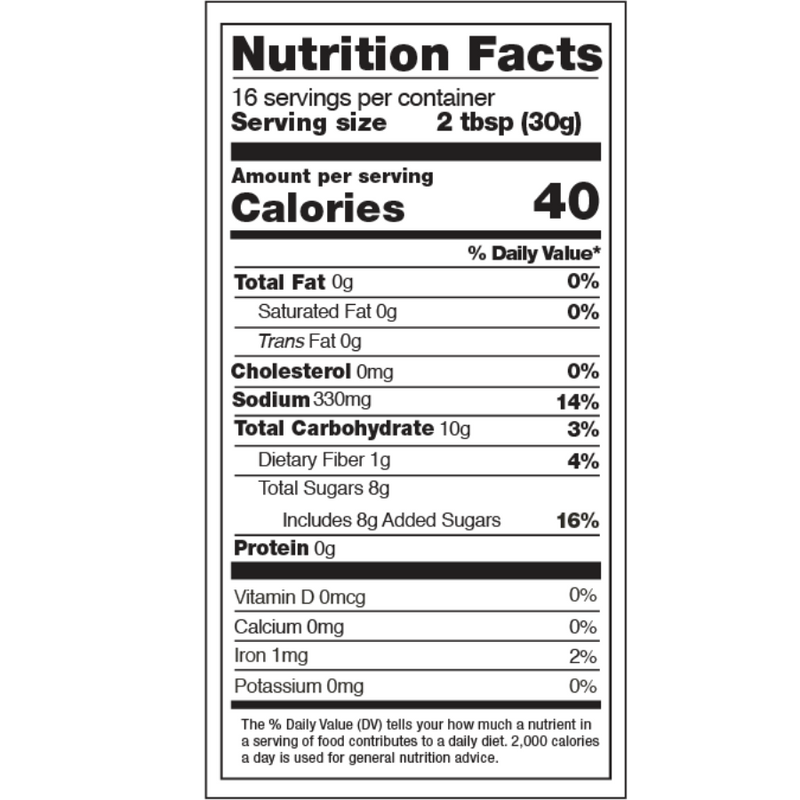 Nutrition Label For Angi&