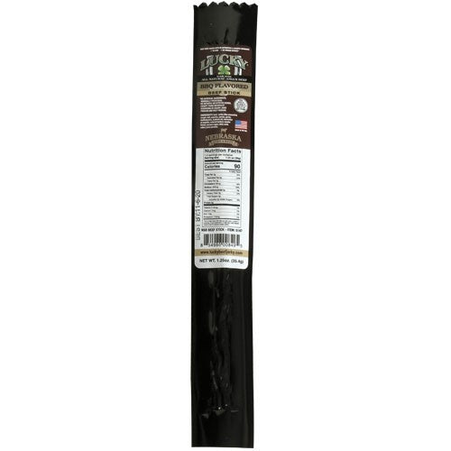 BBQ Beef Stick | 1.25 oz. | Perfect Balance Of Beef, Smoke, & Seasoning | No Artificial Ingredients | Lean, All Natural Angus Beef | Quick, On-The-Go Snack | Single Source, Hand Selected Cattle | Nebraska Beef