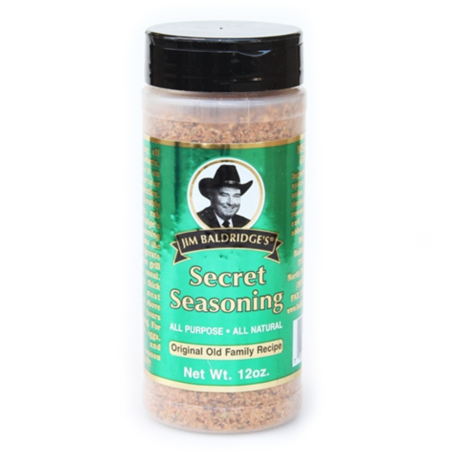 12 oz. Bottle Of Jim Baldridge Secret Seasoning