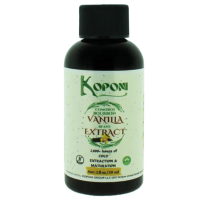Gourmet Naturally Matured Bourbon Vanilla Bean Extract | Rich Flavor Enhances Cooking | Comoros Island Vanilla | Size 2 oz Bottle