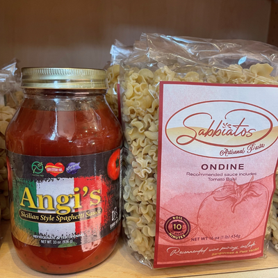 Pasta Lover's Duo | Small Batch Pasta Noodles Combined with Savory Sicilian Style Sauce | Pick your Pasta Type | Fast Meal at Home