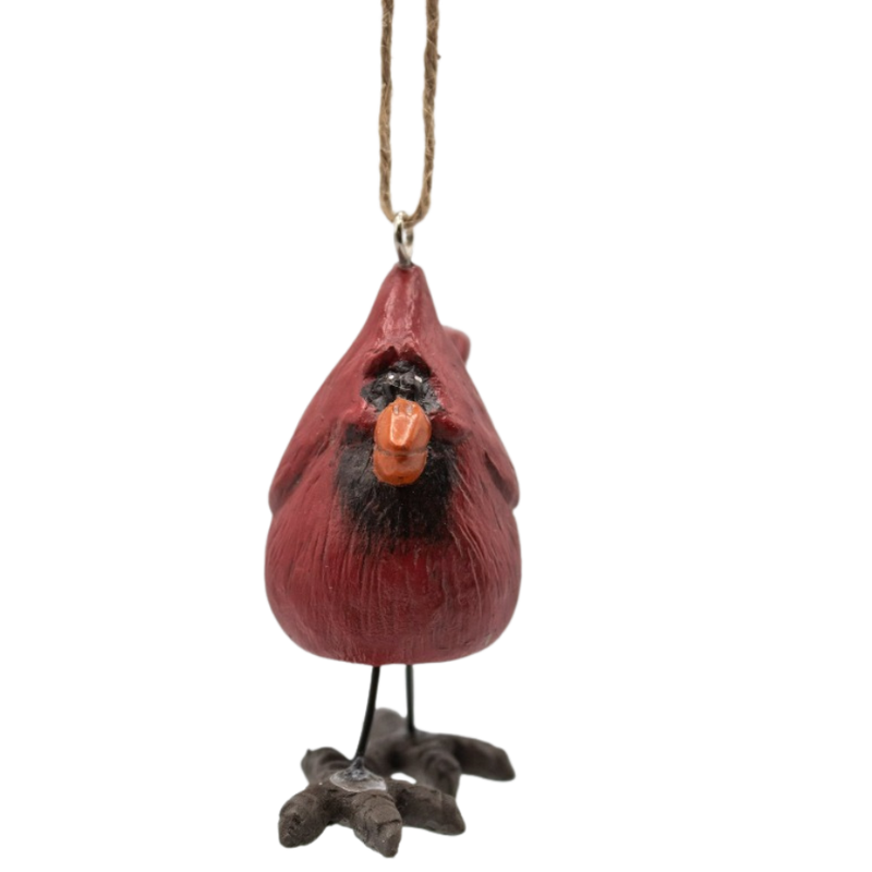 Dangly Cardinal With Wire Ornament | Shipping Included