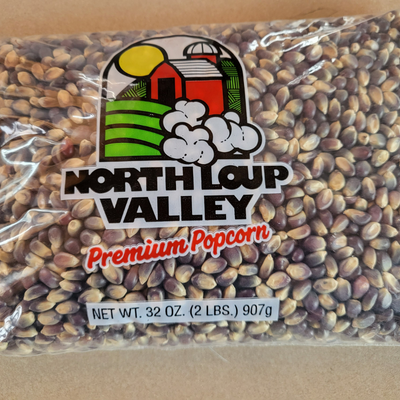 Whole Grain Blue Un-popped Popcorn | Popcorn County USA |  2 lb bag | 3 Pack | Shipping Included