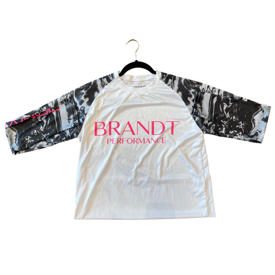 SALE | Long Sleeve Adult Shirt | Black & Pink Camo | Brandt Performance