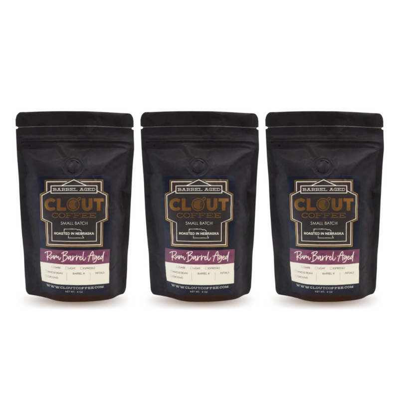 Rum Light Roast | Ground | 4oz | 3 Pack | Shipping Included