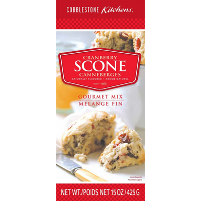 Cranberry Scone Mix | 15 oz. | Sweet, Fruity Treat | Easy To Bake | Makes for a Perfect Snack or Breakfast Option | Pairs Well With Fruit Spreads and Butter | Try As a Sandwich with Thanksgiving Leftovers | No Food Dyes or MSG | Nebraska Made Pastry