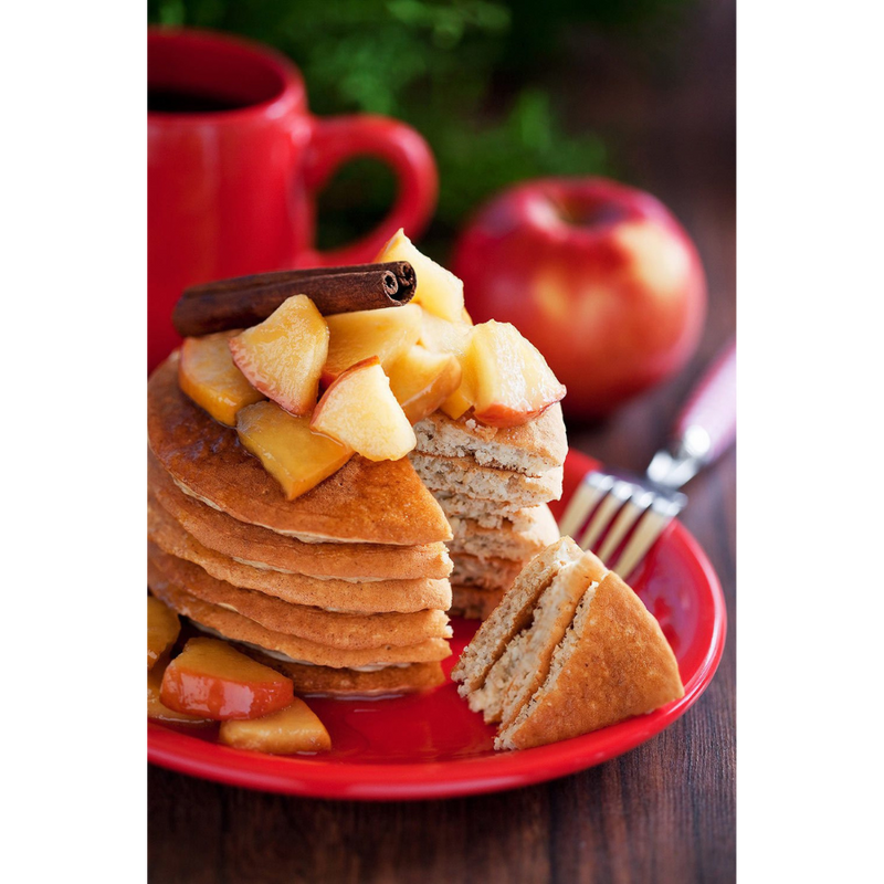 Apple Cinnamon Pancake Mix | Made with Fresh Apples | Perfect Fall Breakfast | Apple and Spice Season | Light and Fluffy | Full of Flavor | Easy to Make | Pairs Great with Apple Pie Filling | Autumn Comfort Food | Made in Nebraska
