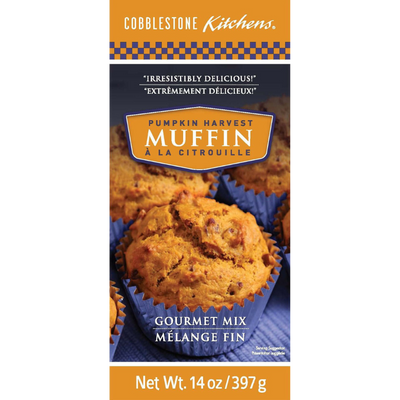 Pumpkin Harvest Muffin Mix | 14 oz. Box | Full of Pumpkin and Spice Flavor  | Light and Fluffy | Makes for a Perfect Breakfast, Snack, or Dessert | Favorite Fall Pastry | Easy to Bake | Nebraska Made Pastry | Try with Butter, Jam, or Jelly