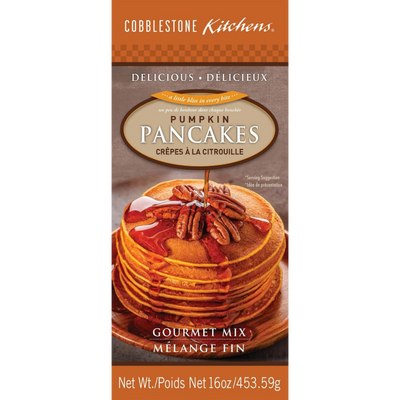 Pumpkin Pancake Mix | 16 oz. Box | Warm, Fluffy Pancake Mix | Naturally Dried Pumpkin and Spices | Fall Breakfast Food | Packed with Flavor | Nebraska Made | Comfort Food in Autumn | Can Be Enjoyed During Any Season | Restaurant Quality