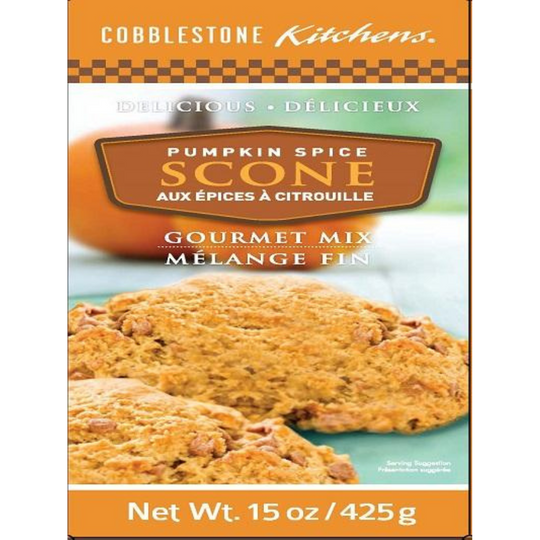 Pumpkin Spice Scone Mix | 15 oz. Box | Made with Real Pumpkins | Perfect Breakfast or Snack | Ideal Fall Pastry | Packed with Spice | Easy to Bake | Warm, Soft Scone | CK449