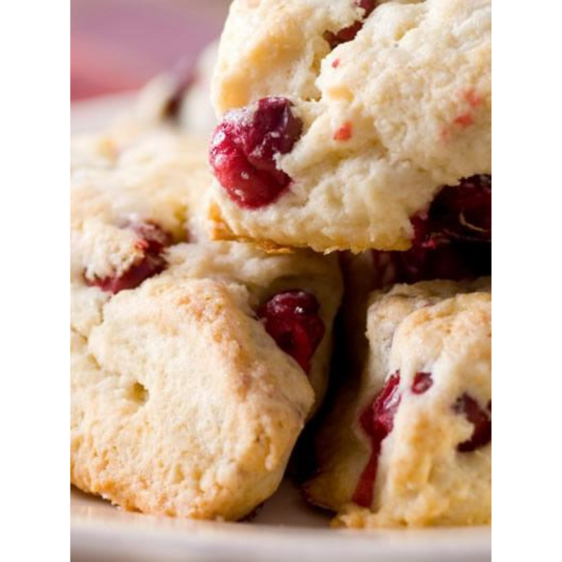 Cranberry Scone Mix | Sweet, Fruity Treat | Easy To Bake | Makes for a Perfect Snack or Breakfast Option | Pairs Well With Fruit Spreads and Butter | Try As a Sandwich with Thanksgiving Leftovers | Fall Pastry | Nebraska Made Pastry