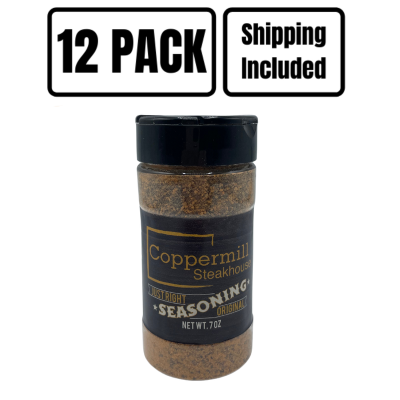 Coppermill Steakhouse "Just Right" Seasoning | Made in USA | All Purpose Seasoning | 12 Pack | Shipping Included