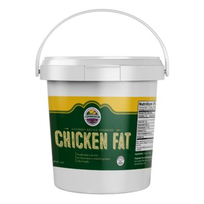Chicken Fat | Gourmet Kettle Rendered Fat | 1.5 lb. Tub | GMO Free | Paleo Friendly | Great for All Cooking and Baking Needs | Butter or Lard Substitute