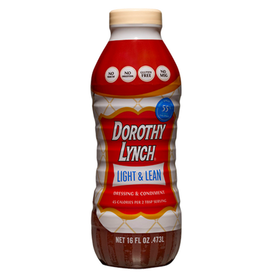 Light and Lean Dorothy Lynch Salad Dressing | Gluten Free | Trans Fat-Free Ingredients | Sweet and Spicy | Thick And Creamy | Single Bottle | 16 oz.