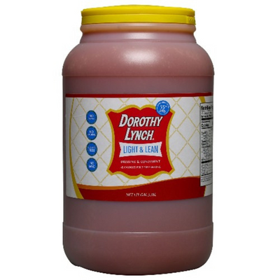 Light and Lean Dorothy Lynch Salad Dressing | Gluten Free | Trans Fat-Free Ingredients | Sweet and Spicy | Thick And Creamy | Pack of 4 | Gallon | Shipping Included