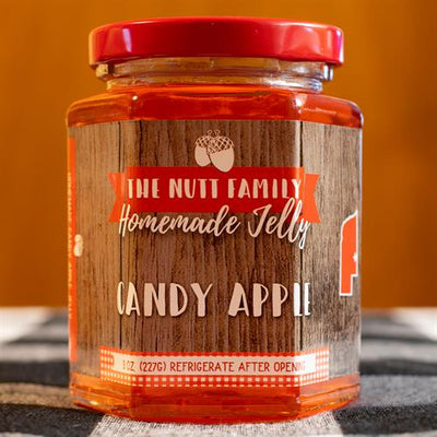 Candy Apple Jelly | 9 oz. Jar | Delicious Combination of Apples and Cinnamon | Made with Fresh Ingredients | Nebraska Jelly | Perfect on Toast, Biscuits, or Sandwiches | Fruit Spread |