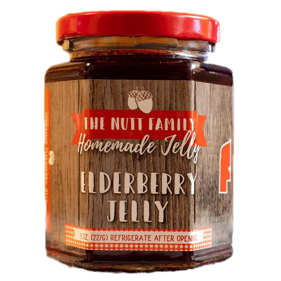 Elderberry Jelly | 9 oz. Jar | Fresh Fruit Spread | Sweet and Tangy Flavor | Great on Toast, Muffins, and Pancakes | Hand Stirred | Nebraska Made Jelly | Made with Local Produce | Perfect for Any Occasion