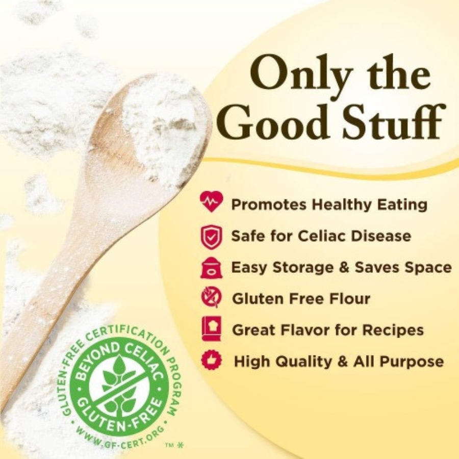 Coconut Flour | 4 LB Bag | Gluten and Wheat Free Flour | Packed with Fiber | Naturally Sweet Taste | Perfect for Baking | Healthy Flour Substitute | Smooth Texture | Promotes Digestive Health | Made in Nebraska | 6053