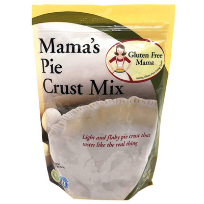 Gluten Free Mamas Pie Crust Mix | 18 oz. Bag | Safe for Gluten Free Diet | Makes the Flakiest Pie Crust | Sweet, Buttery Taste |Makes Double or Single Pie Crust | Smooth Texture | Made with High Quality Ingredients | Easy to Store | Nebraska Recipe