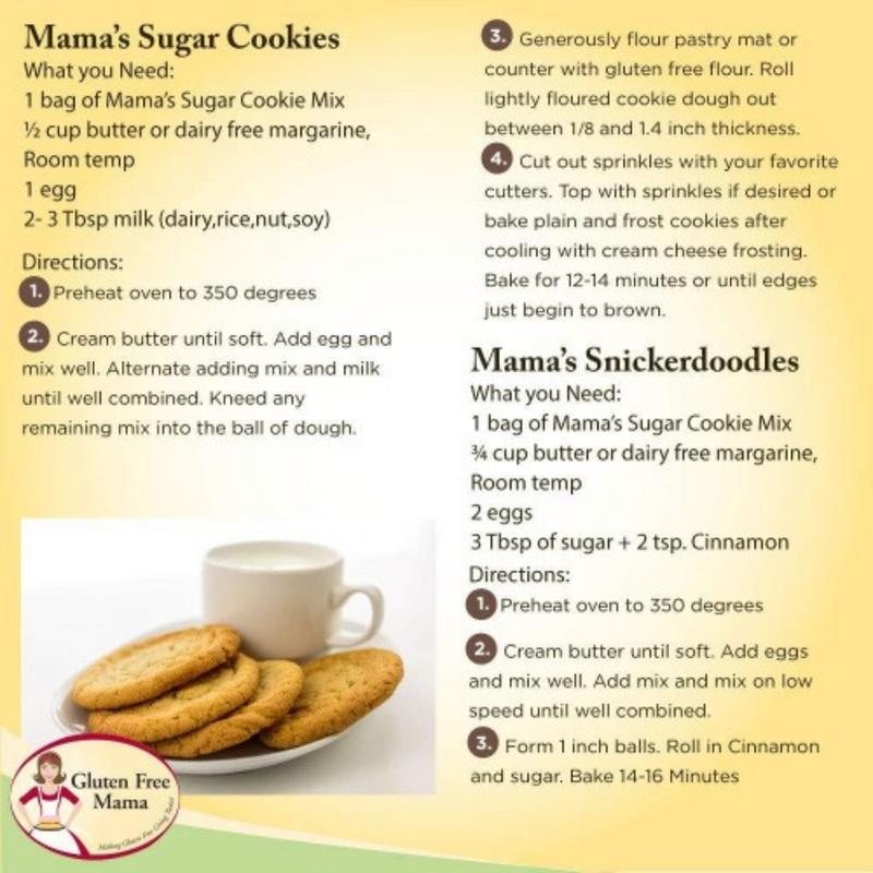 Gluten Free Sugar Cookie Mix | 15 oz. Bag | Gluten Free Mama&
