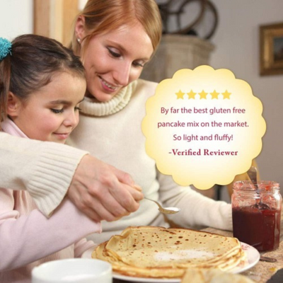 Gluten Free Mamas Pancake and Waffle Mix | 2lb. Bag | Makes Light, Fluffy, Authentic Tasting Pancakes | Easy to Follow Recipe | Add Fruit or Spices for Extra Flavor | Perfect Breakfast Food | Nebraska Recipe