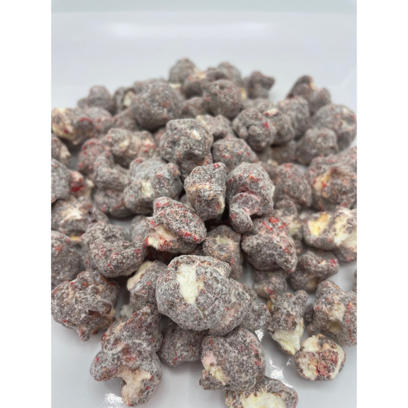 Chocolate Covered Cherry Kettle Corn | 6.5 oz. Bag | Non-GMO | Made with Corn Oil | Resealable Bag | Bold Cherry Flavor | Perfect for On the Go | Chocolate Lovers Dream | Amazing Fruit to Chocolate Ratio | Rich Taste with Kick of Cherry Flavor