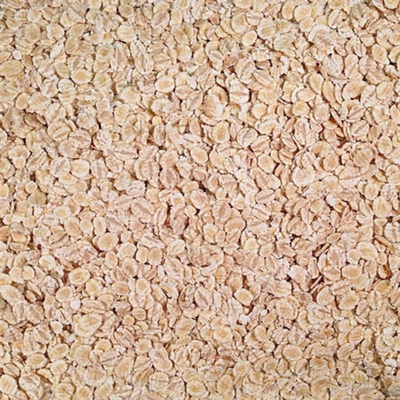 Pile Of Raw, Whole, Organic Rolled Barley