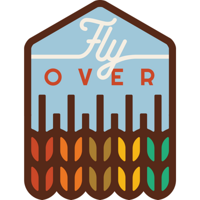 Fly Over State | Weather Resistant Sticker