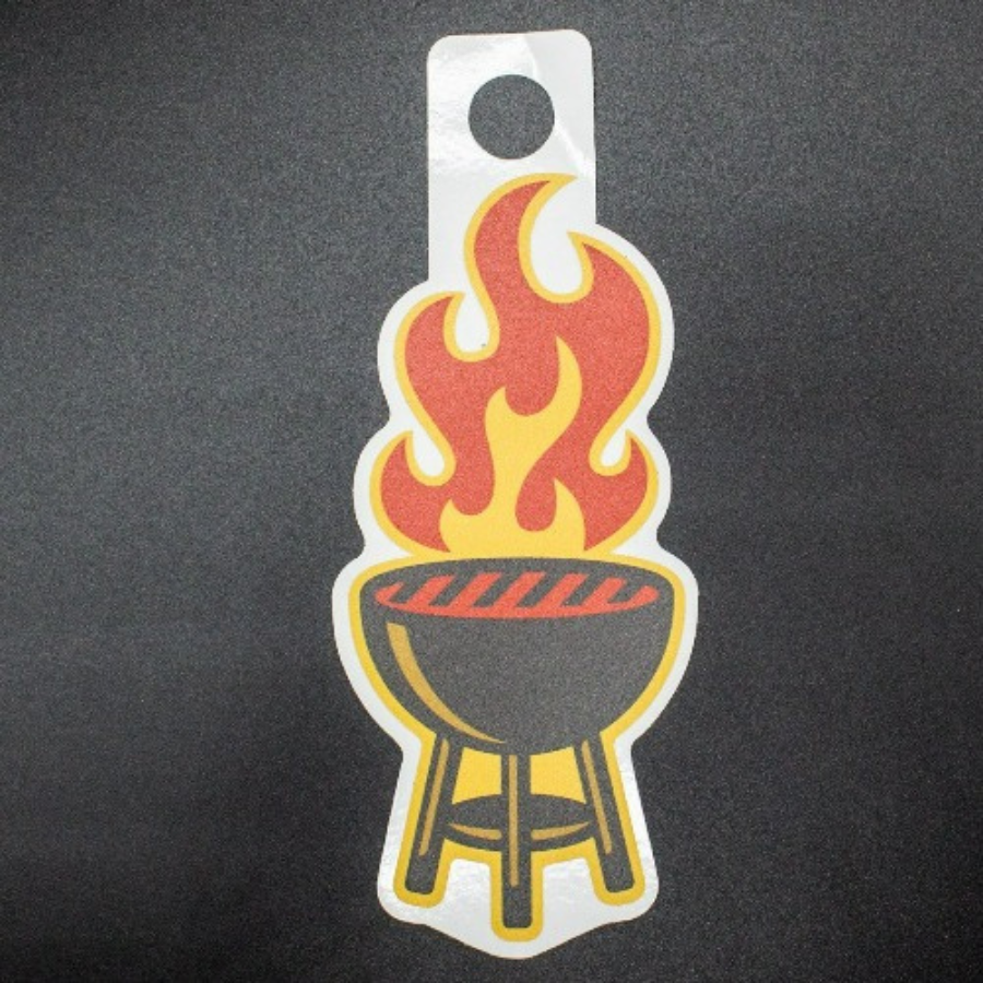 Grillin' | Weather Resistant Sticker | Perfect For A Griller You Know & Love | Stick On Water Bottles, Fridges, & More | Made With Local Pride