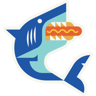 Hungry Shark | Weather Resistant Sticker