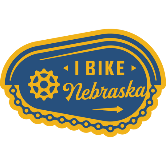 I Bike Nebraska | Weather Resistant Sticker | Perfect For Bikers | Stick On Bikes, Water Bottles, & More | For The Adventurous | Dishwasher Safe