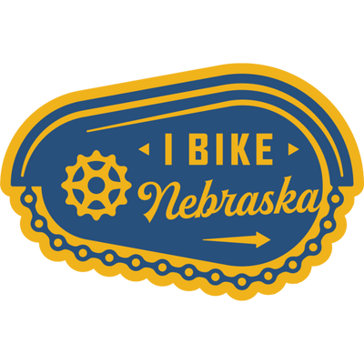 I Bike Nebraska | Weather Resistant Sticker