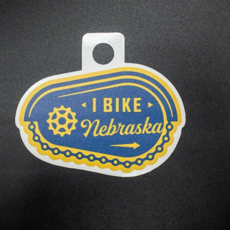 I Bike Nebraska | Weather Resistant Sticker | Perfect For Bikers | Stick On Bikes, Water Bottles, & More | For The Adventurous | Dishwasher Safe