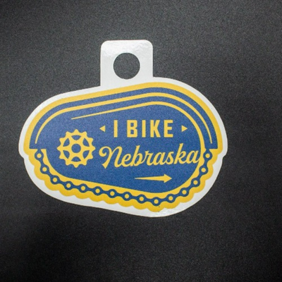 I Bike Nebraska | Weather Resistant Sticker