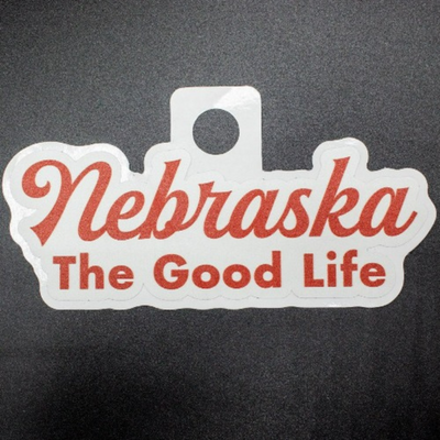 Nebraska - The Good Life | Weather Resistant Sticker