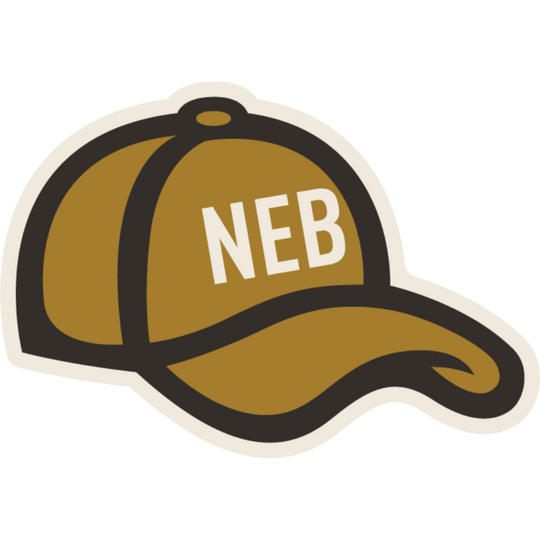 Nebraska Cap Sticker | Weather Resistant | Cute & Simple Nebraska Sticker | Sticker For Water Bottles, Windows, & More | Adhesive Sentiment