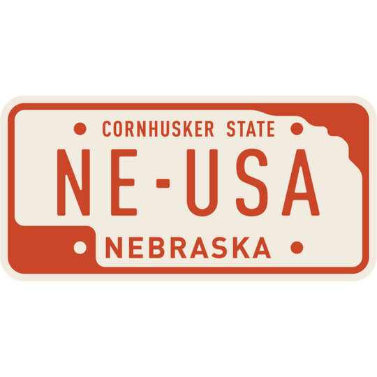 Nebraska License Plate Magnet | Weather Resistant | Perfect Souvenir | Great For Travelers | High Quality | Nebraska Magnet |