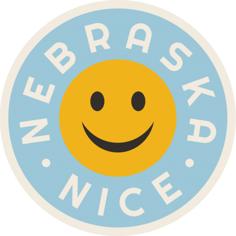 Nebraska Nice Sticker | Fun & Humorous Nebraska Sticker | Weather Resistant | Adhesive Sentiment | Perfect For Proud Midwesterner | Sticker For Cups