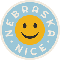 Nebraska Nice Sticker | Fun & Humorous Nebraska Sticker | Weather Resistant | Adhesive Sentiment | Perfect For Proud Midwesterner | Sticker For Cups