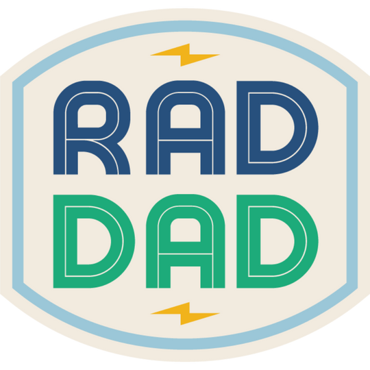 Rad Dad | Weather Resistant Sticker | Great Gift For Dads | Dishwasher Safe | Sticker For Laptops,  Water Bottles, & More | Father's Day Gift Idea