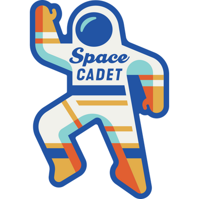 Space Cadet | Weather Resistant Sticker